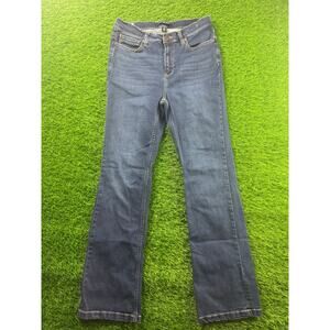 Calvin Klein Womens Bootcut Denim Jeans Blue Sz 10/30 Repreve Eco Casual Stretch